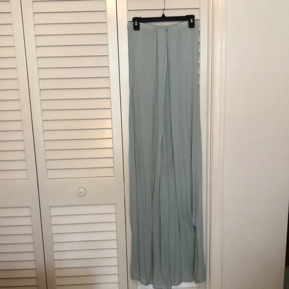 Vintage Young Fabulous & Broke Elegant Sheer Maxi Skirt